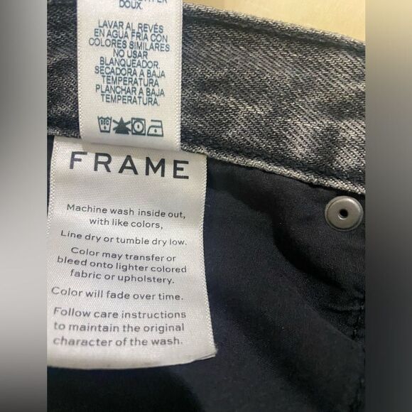 Frame Faded Black 'Broderick Avenue' 'Rigid Re-Release Le High Mini' Skirt - Picture 5 of 8